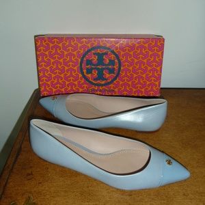 NIB Tory Burch Leather Fairford Flats Brook 9.5